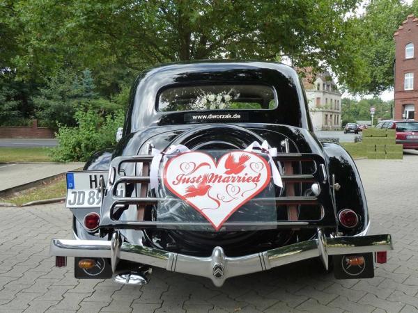 5-Hochzeitsauto Amélie mit Chauffeur, Citroen Oldtimer 11CV, Hochzeit Fahrzeug, Oldtimerverm...