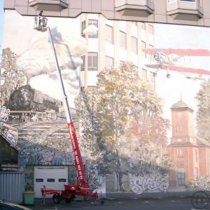 3-Anhängerbühne mit 22 m Arbeitshöhe