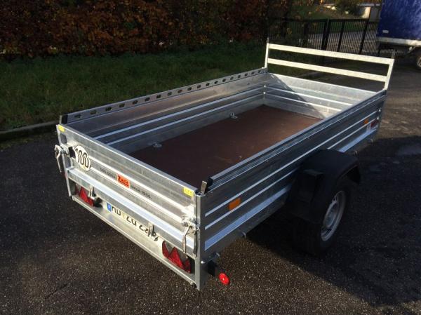 Kastenanhänger Tieflader, 1300kg, Stahlhänger, ZU234