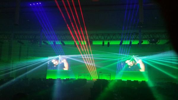 1-Lasershow - Laser Beam Bar - Laserbeam bar - 10-fach Laserbeam - DMX