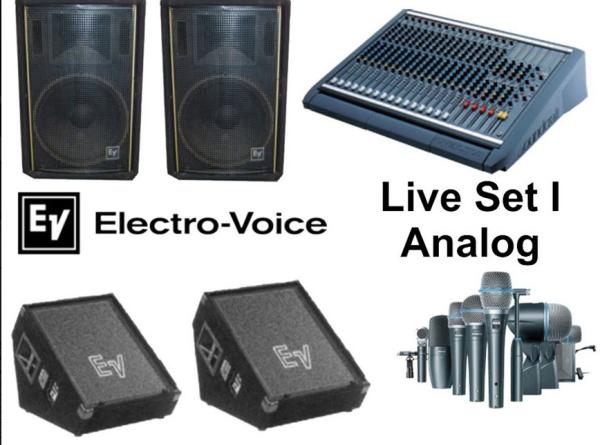 Komplette Lautsprecheranlage Live Set 1 Analog