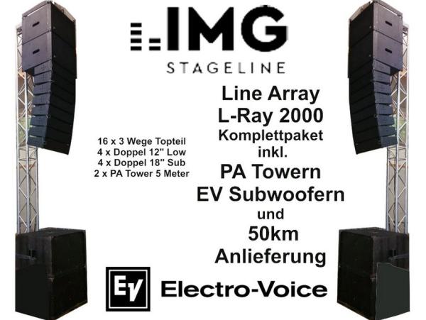 Musikanlage inkl.Tower und Lieferung - Line Array L-2000 IMG