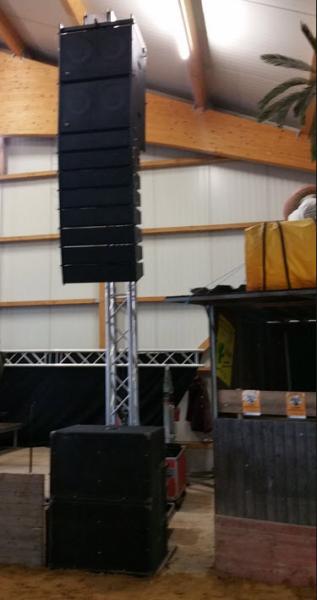 1-Line Array Lautsprecheranlage inkl.Tower und Lieferung