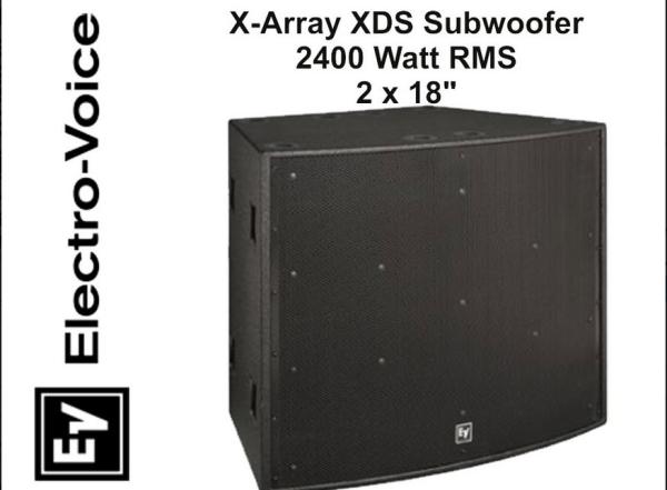 1-EV Lautsprecher XDS - Subwoofer 2 x 18" 4800W RMS
