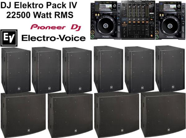 Lautsprecheranlage DJ Elektro Pack IV - Komplettsystem