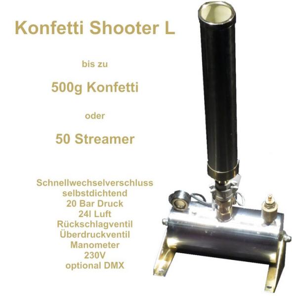 Konfettishooter Größe L - Konfettiwerfer -Streamer