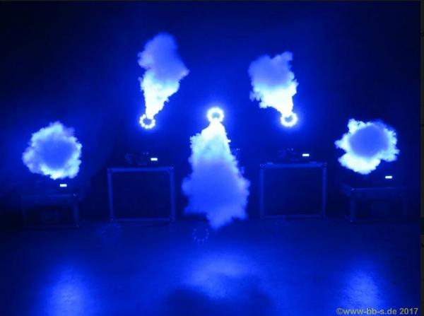 3D Nebelmaschine mit LED - Scheinwerfer mit integrierter Nebelmaschine
