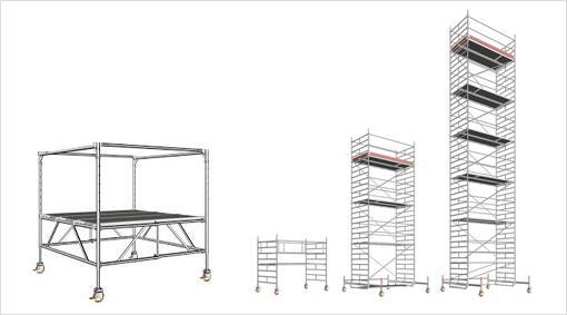 2-Zimmergerüst / Faltgerüst / Rollbock zu vermieten