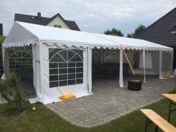 Festzelt - Partyzelt - Zelt - Gartenzelt 5 x 10m auf Wunsch mit Boden u. Ausstattung