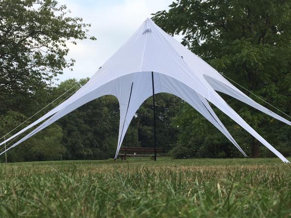 2-Zelt Pavillon Partyzelt Festzelt Pagode 3 x 6 m, 4 x 6, 5x4 m in weiß auf Wunsch mit Boden