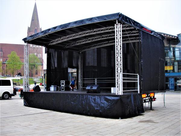 2-Mobile Rundbogen Bühne - Anhängerbühne - PROFIL MOBIL STAGE TRAILER 8X6M ECO
