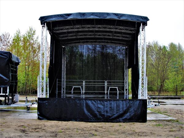 3-Mobile Rundbogen Bühne - Anhängerbühne - PROFIL MOBIL STAGE TRAILER 5X6M ECO