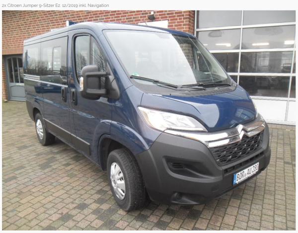 Citroen Jumper, Renault Trafic, VW Crafter 9-Sitzer zu vermieten