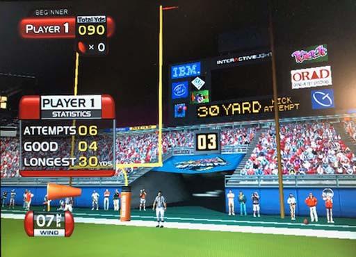 2-American Football Simulator passend zur Football & NFL Party. Gespielt werden Fiel Goal Shots