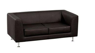 1-Loungesofa Korfu Schwarz