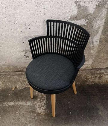1-Stuhl Copenhagen schwarz