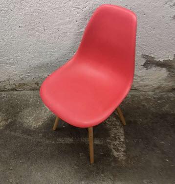 1-Stuhl Art Eames Pink
