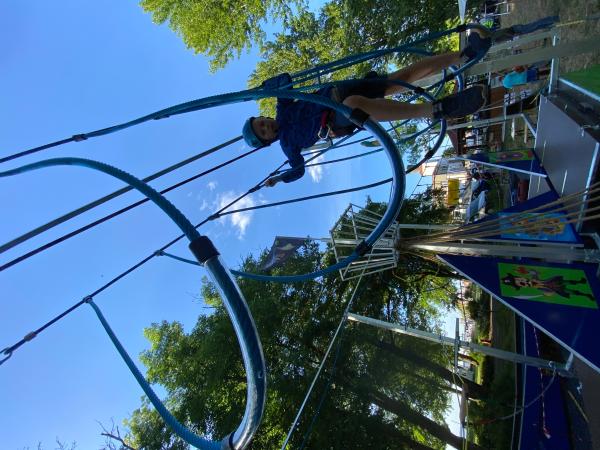 4-Mobiler Kinder - Hochseilgarten, Klettergarten PIRATES mieten, Verleih