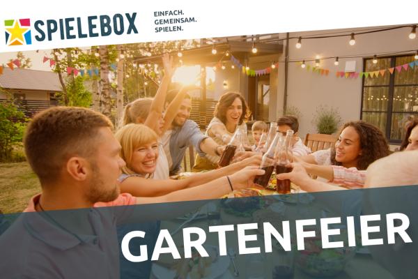 1-Spielebox - Gartenfeier. Spiele für Ihre Feier im Garten unter freiem Himmel.