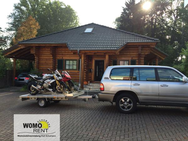 4-Motorradanhänger 1-2 750 kg gebremst mit 100er Zulassung