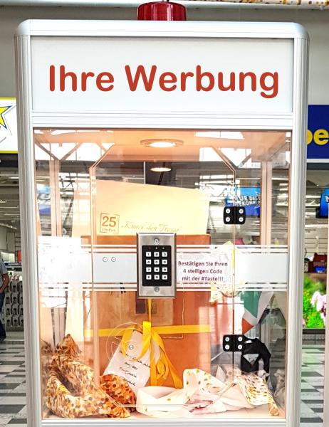 3-"Knack den Tresor" Glas-Tresor-Gewinnspiel für Kundengewinnung im Shoppingcenter, ...