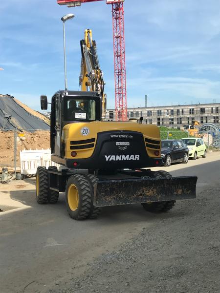 YANMAR B95W Mobilbagger 9,3t Breite: 2460 mm