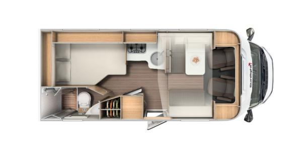5-Wohnmobil Teilintegriert mit Hubbett Sunlight T64