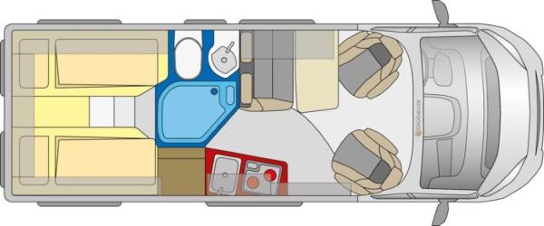 2-Wohnmobil Kastenwagen Globecar Campscout