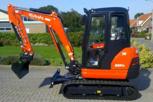 1-Kubota KX 61-3, Minibagger, Bagger, Baumaschine, 2,6 to, SW MS 03