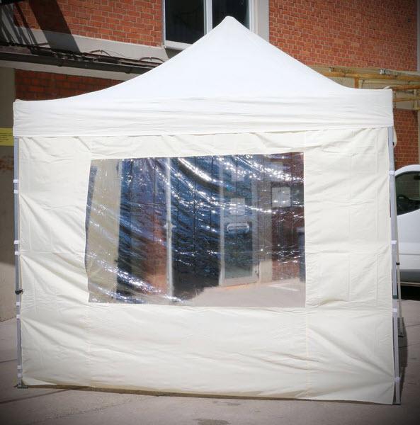 2-Partyzelt Falt Pavillion Weiß 300x300x260 cm; auch als Marktstand