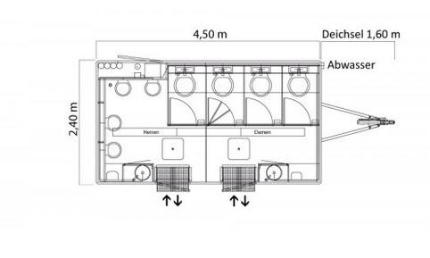 2-Sanitärtrailer Deluxe Design First Class