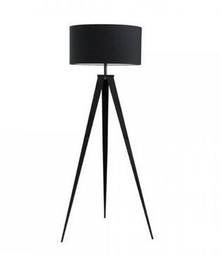 Stehlampe Chloe Dreibein in Schwarz