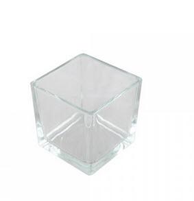 1-Windlicht Glas klar 8 cm