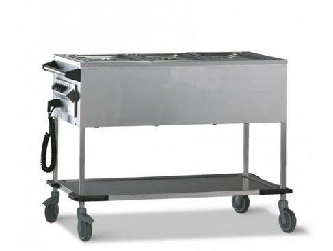 1-Bain Marie Wagen 3 x 1/ GN bis 20 cm