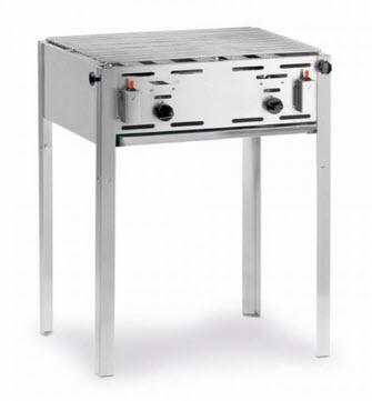 1-Gasgrill / Gasbräter 65x54 cm Tisch-oder Standmodell 2-flammig