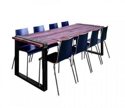 1-Dining-Set Industrial 240 & Skala schwarz - 8 Pers.