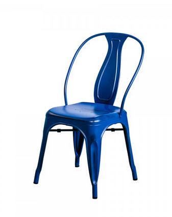 Stuhl "Industrial" Vintage blau