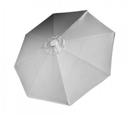 1-Sonnenschirm "Locarno" Durchmesser 300 cm weiß ohne Fuß