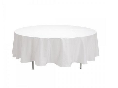 Tischdecke rund weiß 320 cm