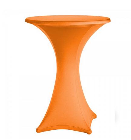 1-Stehtischstretchhusse B1 70-80 cm orange zweiteilig