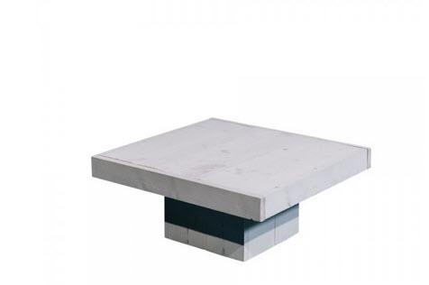 1-Loungetisch / Couchtisch Woodlounge B80 x T80 x H36 cm
