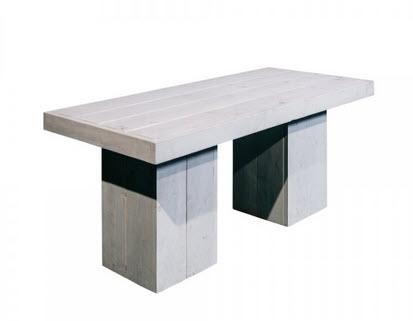 1-Dinnertisch Woodlounge B180 x T80 x H76 cm