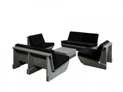 Set Woodlounge Sessel & Sofa - 6 Pers.