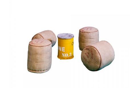 Set Industrial Lounge Tonne & Jute - 4-5 Pers.