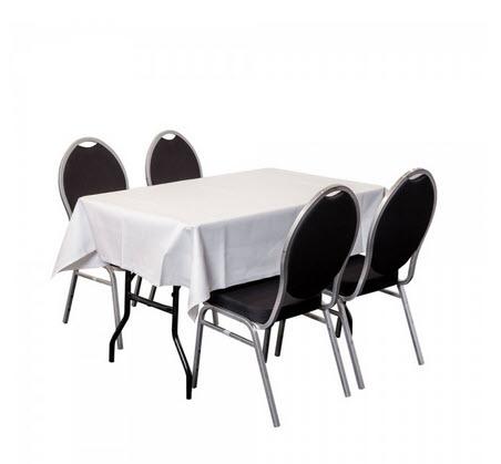 2-Bankett-Set schwarz - 4 Pers.