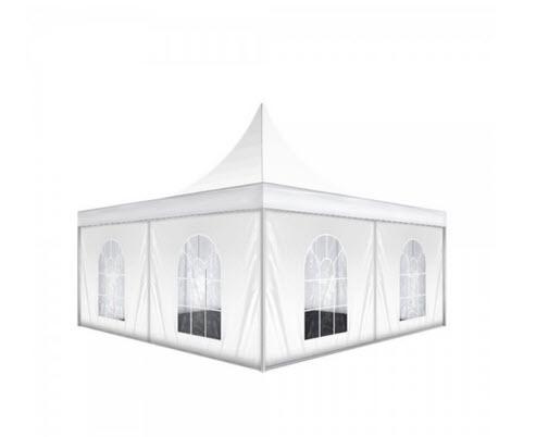 Pagode Classic 6 x 6m 36 m², kein Fußboden mit Erdnagelverankerung