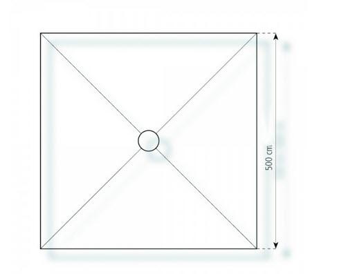 3-Pagode Elegance 5 x 5m 25 m², mit Fußboden verankerungsfrei