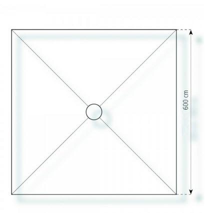 3-Pagodenzelt Basic 12,25 x 6m 73,5 m², kein Fußboden mit Erdnagelverankerung