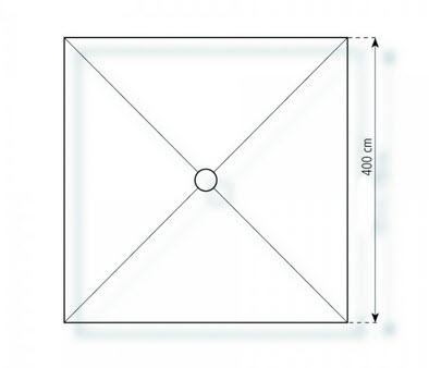 3-Pagodenzelt Classic 8,25 x 4m 33 m², kein Fußboden mit Erdnagelverankerung