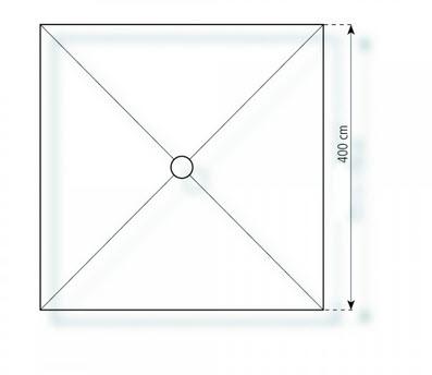 3-Pagodenzelt Deluxe 8,25 x 4m 33 m², kein Fußboden mit Erdnagelverankerung